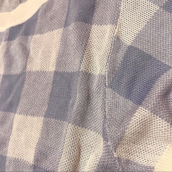 cornflower blue gingham tee - Picture 2 of 2